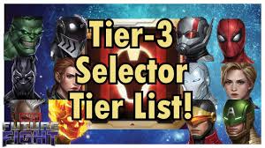 We did not find results for: Tier 3 Selector Tier List Who To Choose For Your T3 Selector Marvel Future Fight Youtube