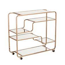 Then choose the one with chic handwoven handles. Marianne Mirrored Bar Cart Gold Aiden Lane Target