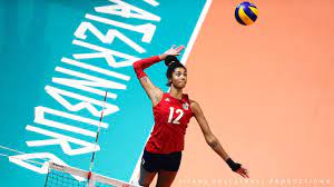 Fivb volleyball women's nations league. Jordan Thompson In Vnl 2019 Volleybox Damen