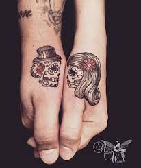 Maybe you would like to learn more about one of these? 18 Skull Couple Tattoo Ideas Skull Couple Tattoo Couple Tattoos Skull