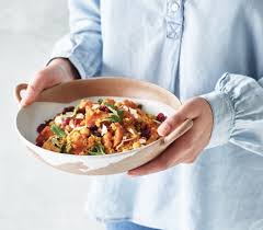 A fragrant and flavourful lamb meatball dish made with feta and pine nuts, in a simmering tomato sauce with moroccan spices. Moroccan Sweet Potato Couscous Our Menu Cook
