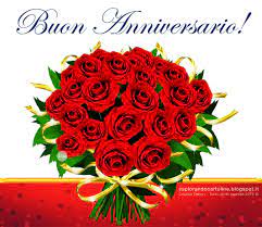 Può essere bello, invece, inviare anche delle foto di buon anniversario di fidanzamento. Cartolina Buon Anniversario Di Matrimonio Con Immagine Di Un Bellissimo Mazzo Di Rose Rosse Legate Da Un Nastro D Oro Da Scaricare Gratis Con Immagini Anniversario Buon Compleanno Anniversario Di Matrimonio