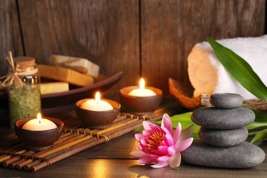 Spa treatment setup
