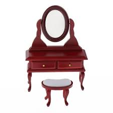Antique vanity vintage vanity vintage perfume dresser vanity dresser sets vanity cases romantic bedrooms dressing table mirror vintage dressers. 1 12 Dollhouse Vintage Wooden Dressing Table With Mirror Stool Honeypot Market