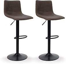 Sophia Amp William Bar Stool Counter Height Set Of 2 Swivel Chairs Adjustable Water Resistant Retr Bar Stools Counter Height Bar Stools Leather Dining Chairs
