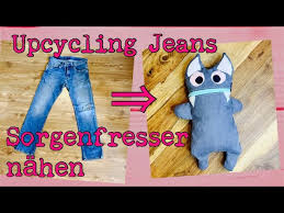 Alle ideen sind erprobt und stammen von. Upcycling Idee Aus Alter Jeans Wird Ein Sorgenmonster Nahen Fur Anfanger Ohne Schnittmuster Youtube
