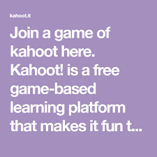Join A Game Of Kahoot Here Kahoot Is A Free Game Based Learning Platform That Makes It Fun To Learn Any Subject In A In 2021 Game Based Learning Kahoot Game Based