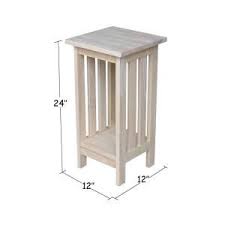 International Concepts Mission Unfinished Indoor Plant Stand 3071 The Home Depot Plant Stand Indoor Plant Stand Small End Tables