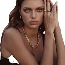 Cadena de Cuerda Gruesa Chapada en Oro de Acero Inoxidable de 10 mm para  Hombre y Mujer