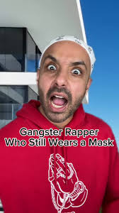 Guy Rapping with Studded Mask