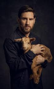 As in couldn't goat a word in edgewise and better goat moving and you'd better. Messi Goat Fussball