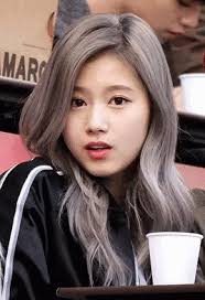 Sana Cute Gif Sana Cute Face Discover Share Gifs Kpop Girls Silver Hair Kpop Girl Groups