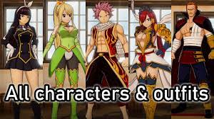 Fairy tail complete costume list of all characters posted on august 5, 2020 august 5, 2020 if you play fairy tail and want to get more costumes for you character, this is a short list covering all the available costumes and how to obtain them. All Playable Characters And Unlockable Outfits Costumes Showcase Fairy Tail Game Ps4 Pro Youtube