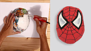 Trouvez une multitude de dessins gratuit à colorier dans cette même catégorie coloriage. Bricolage Comment Faire Un Masque De Spiderman Youtube