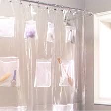 Clear Plastic Shower Curtain With Pockets Plastic Shower Curtain Vinyl Shower Curtains Lace Shower Curtains