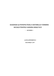 Descarca si tu unul dintre modelele de diplome propuse de aurel pentru cei merituosi! Pdf Diagnoza Si Perspectivele Sistemului FormÄƒrii IniÅ£iale Pentru Cariera DidacticÄƒ Cercetare