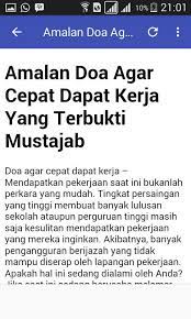 Sesudah salam, bacalah surat alfatihah sebanyak 3 kali dilanjutkan dengan ayat kursi 1 kali. Doa Agar Mendapat Pekerjaan Fur Android Apk Herunterladen