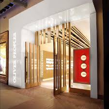 Oliver Peoples Retail Facade Shop Front Design Shop Interior Design
