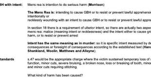 Gbh With Intent Problem Qion Answer Intentions Prevention Criminal Law