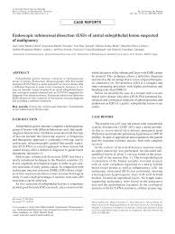 Endoscopic Submucosal Dissection Procedure For Pseudo Depressed Type Download Scientific Diagram