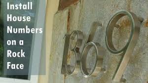 Your instant download purchase includes: How To Mount Modern House Numbers On A Rock Face