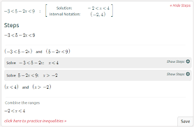 Calculates the two probability density functions and inner and outer cumulative distribution functions of the normal distribution and draws the chart. High School Math Solutions Inequalities Calculator Compound Inequalities Symbolab Blog