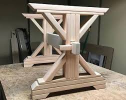 Farmhouse Trestle Table Diy Kit Buildwoodtable Diy Table Farmhouse Dining Table Farmhouse Table