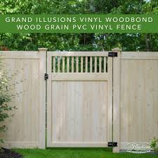 Pvc Vinyl Wood Grain Fence That Looks Like Real Wood Eastern White Cedar Grain Privacy Fence From Illus Vinyl Privacy Fence Vinyl Fence Wood Grain Vinyl Fence