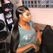 Bts 8th Member Ambw In 2021 Weave Ponytail Hairstyles Side Ponytail Hairstyles Long Hair Styles