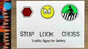 Menaces are head strong' child road safety poster by brake 'zak the zebra' on child road safety, poster by brake 'colour me in' road safety poster for children, by brake 'booster seats' poster and checklist on child seats, by safekids aotearoa. How To Draw Road Safety Poster Easy Traffic Sign Drawing Idea For School Kids Youtube