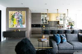 Cozy minimalist modern living room decorating ideas. Open Plan Living Space Features A Living Room And A Modern Kitchen Hgtv