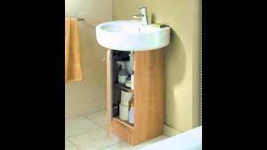 pedestal sink with cabinet youtube
