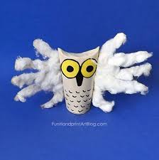 Snowy Owl Handprint Craft Owl Babies Book Activity