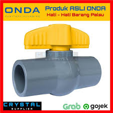Jual ball valve setengah inch stop kran pvc stop kran plastik di. Jual Stop Kran Onda Pvbg 3 4 Inch Pvc Polos Ball Valve Keran Air 0 75 Inch Di Lapak Crystal Supplier Bukalapak
