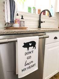 Whether you're an amateur chef or a takeout master, chances are you spend a lot of time in your kitchen. Diy Kitchen Hand Towel With Cricut Easypress Kitchen Towels Crafts Diy Kitchen Pig Kitchen