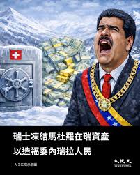 瑞士聯邦委員會週一表示，在馬杜羅被美軍在加拉加斯逮捕並移送至美國後，瑞士已凍結其在瑞士境內的所有資產。 資產凍結不影響委內瑞拉現任政府成員。瑞士 表示將追回任何被認定為非法所得的資金，以造福委內瑞拉人民。（詳情請見留言）