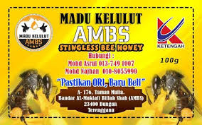 Full color custom vinyl stickers or single color decals. Madu Kelulut Ambs Madu Blogging Peta