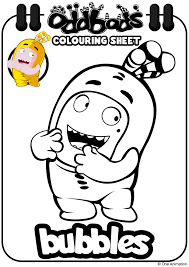 Oddbods Colouring Sheet Bubbles Kids Coloring Books Coloring Books Coloring For Kids