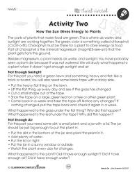See How The Sun Gives Energy To Plants First Hand In This Free Experiment From Ccp Interactive A Division Of Classroom Complete Life Science Classroom Lesson