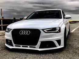 Bkm Front Bumper Kit With Front Grille Rs Style Fits Audi A4 S4 B8 5 Bk Motorsport Audi A4 Audi Sedan Audi Wagon
