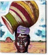 Woman with Water Jug Metal Poster by Barbara Westfall