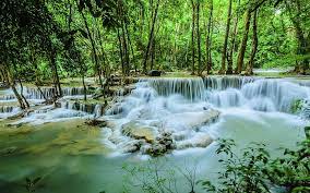Waterfall nature windows 10 wallpaper 4k. Hd Wallpaper Huay Mae Khamin Beautiful Waterfall In Thailand Desktop Backgrounds Free Download For Windows 2880 1800 Wallpaper Flare