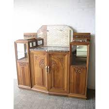 art deco kast met geslepen spiegel en marmer plateaus art deco cabinet with mirrors and polished marble shelves art deco art deco meubels deco