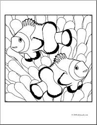 Add these free printable science worksheets and coloring pages to your homeschool day to reinforce science knowledge and to add variety and fun. Clip Art Fish Clownfish Coloring Page I Abcteach Com Abcteach