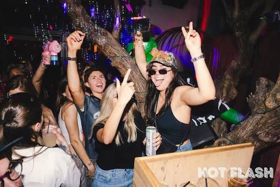 HOT FLASH was a doozy this past Saturday at @roosterfish.weho! We  celebrated pride, our photographer @annamichhh's birthday, melted 🧊with a  donation to the @bailfundnetwork and danced all night with DJs  @theonlygoldstar and @