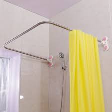 Bathroom u shaped corner shower curtain rod pole, u shaped (38.5'' x 40'') $55.58. Baoyouni Curved Corner Shower Curtain Rod U Shaped Suction Cups Bathroom Curtain Rail Pole Track 38 5 X 40 Shower Curtain Poles Aliexpress