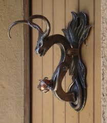 Heurtoir De Porte Dragon Door Knocker Heurtoir De Porte Door Forgeron