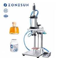 Semi Automatic Bottle Water Plastic Vodka Whisky Brandy Tequila Red Liquid  Capping Labeling Wine Glass Bottle Filling Machine