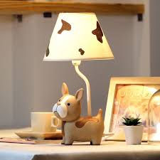 The Table Lamps Warm Bedroom Bedside Lamp Creative Adjustable Light Children Cute Dog Student Gift Method Lu81 Adjustable Lighting Cheap Table Lamps Lamp Shade