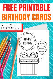 We have a birthday card to color as well as some fun birthday card designs including a floral happy birthday card printable. Happy Birthday Coloring Card Free Printables 21 Designs Parties Made Personal